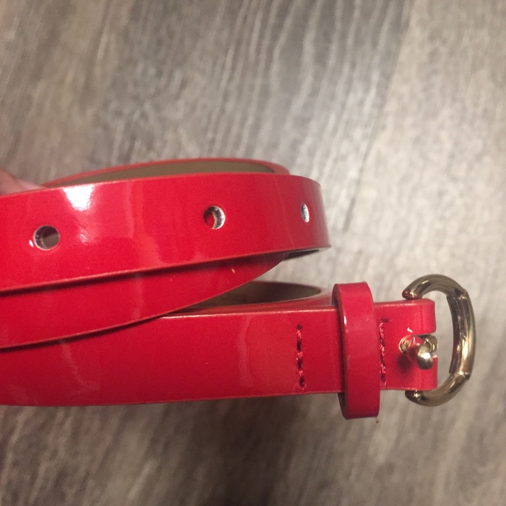 FREE w/ purchase! BR patent leather belt pink red